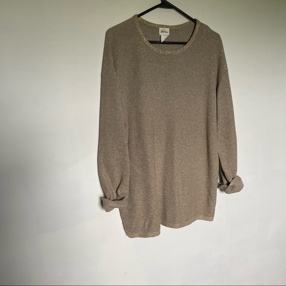 Vintage Neiman Marcus lurex metallic sweater (binA)